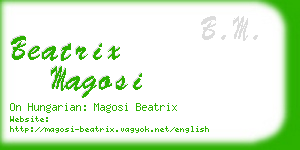 beatrix magosi business card